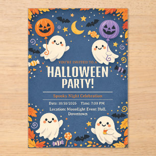 Invitations En Acrylique Petite Fée Mignonne Soirée Halloween