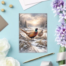 Invitations En Acrylique Pheasant 