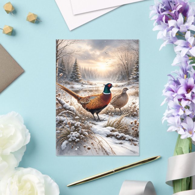 Invitations En Acrylique Pheasant  (Insitu (Mariage))