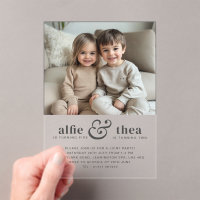 Portrait conjoint d'invitation d'anniversaire