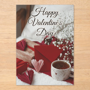 Invitations En Acrylique Poster Heureuse Sainte-Valentin