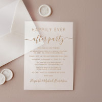 Réception de mariage Chic Gold Script Frosted