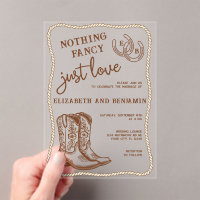 Rien de Fantaisie Juste l'Amour Mariage Western Fe