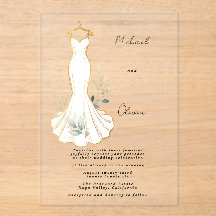 Robe de mariée Faux Gold et Greenery