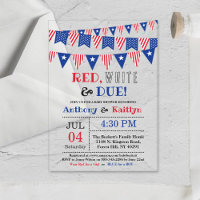 Rouge, Blanc & Due ! baby shower 4 juillet