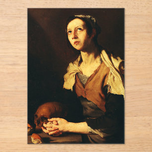 Invitations En Acrylique Sainte Marie l'Égyptienne par Jusepe de Ribera