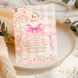 Invitations En Acrylique Silly Goose Sweetie Goose Almost Loose Baby Shower