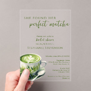 Invitations En Acrylique Simple Elle A Trouvé Sa Fête des mariées Parfaite 