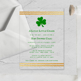 Invitations En Acrylique Stylish Gold