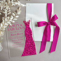 Superbe robe rose 40e fête d'anniversaire