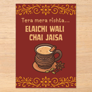 Invitations En Acrylique SYMBOLE ALIMENTAIRE DU Mariage pakistanais Desi In