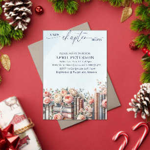 Invitations En Acrylique Un nouveau chapitre commence, douche de mariée de