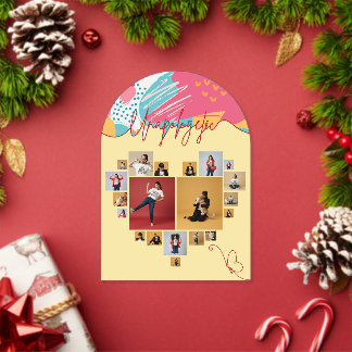 Invitations En Acrylique Unapologetic Personalized Feminine Photo Collage