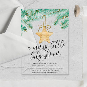 Invitations En Acrylique Une Baby Shower Joyeuse