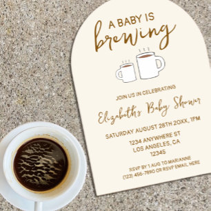 Invitations En Acrylique Une Baby Shower 'Un Bébé Est En Train De Cuire'