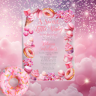Invitations En Acrylique Une Douce Petite Bébé Cadre De Bonbons Fille Baby