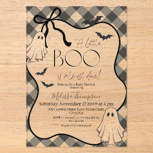 Invitations En Acrylique Une petite chouette est presque due pour une fête 