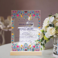 Vibrant mexicaine Fiesta Style Mariage arc-en-ciel