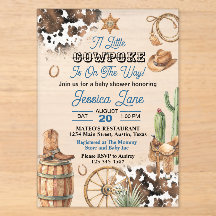 Western Theme Boy Baby Shower
