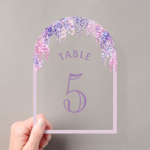 Invitations En Acrylique Wisteria Arch First Communion Acrylique Numéro de