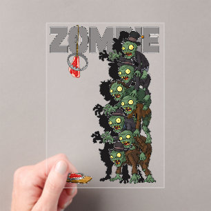 Invitations En Acrylique zombies