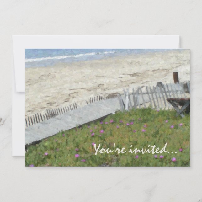 Invitations en cristal de partie de crique (Devant)