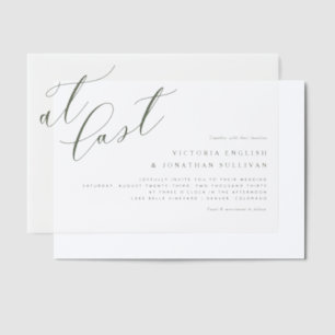 Invitations En Vélin À Dernier Terracotta Moderne Mariage de calligraph