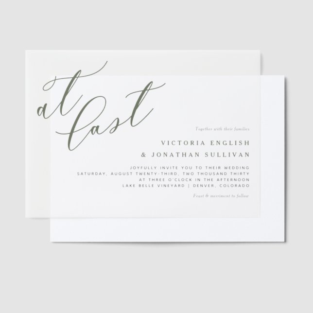Invitations En Vélin À Dernier Terracotta Moderne Mariage de calligraph (Compenser)