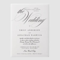 Calligraphie Formelle Élégante Tuxedo Le Mariage