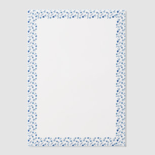 Invitations En Vélin Carrelage méditerranéen bleu minimaliste Mariage i