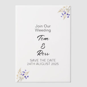 Invitations En Vélin Chemises en vélin pré-pliées, personnalisées et à 