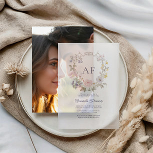 Invitations En Vélin Cottagecore Fête de Mariage Champêtre Romantique