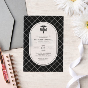 Invitations En Vélin Diplômé PharmD Docteur en Pharmacie Vérification d