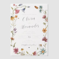 Élégant Fleur sauvage Boho moderne Mariage