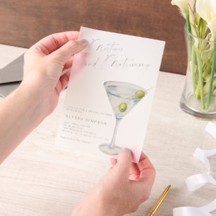 Invitations En Vélin Enterrement de vie de jeune fille autour des Marti