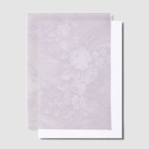 Invitations En Vélin Floral pourpre et torrents