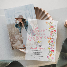 Invitations En Vélin L'amour est en Fête des mariées de fleurs Fleurs s