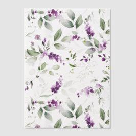 Invitations En Vélin Lavande violette et recouvrement de vellum vert