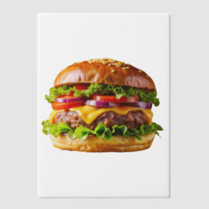 Invitations En Vélin Le cheeseburger appétissant de SlipperyJoe au baco
