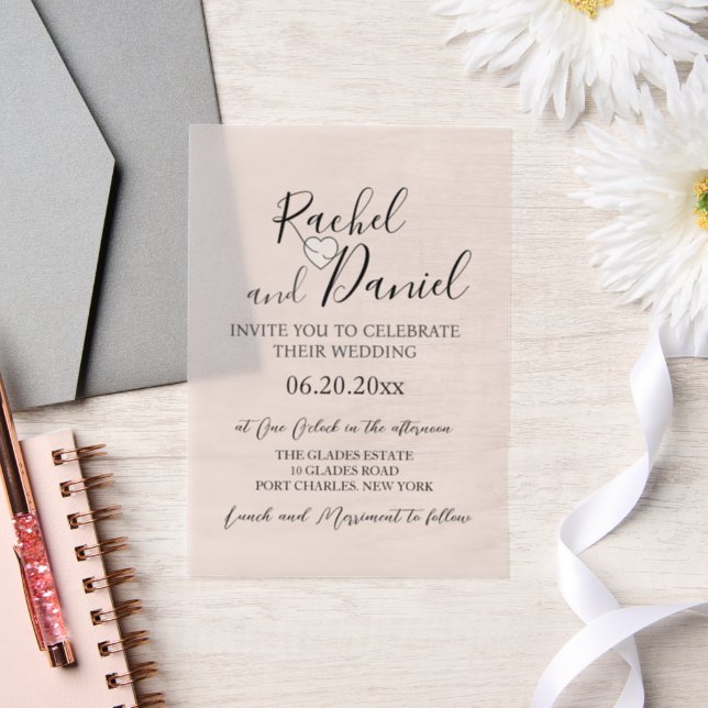 Invitations En Vélin Mariage d'aquarelle moderne Magnolia (Mariage)