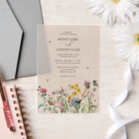 Mariage de Fleur sauvage d'aquarelle Jardin & Inse