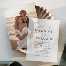 Mariage Minimaliste Élégant Moderne en Noir et Bla