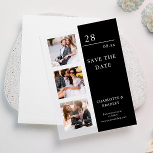 Invitations En Vélin Mariage Simple Enregistrer La Photo Date