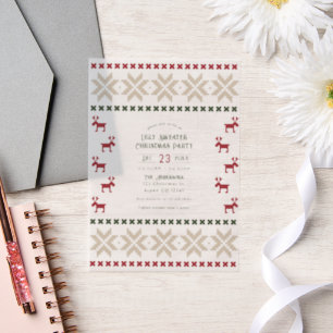 Invitations En Vélin Mistletoe Magic Ugly Sweer Christmas Party