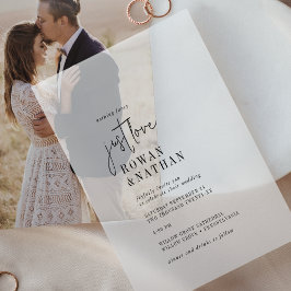 Invitations En Vélin Moderne Chic Just Love Moderne Mariage unique