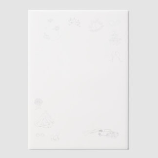 Invitations En Vélin Notre Grand Jour Dessin à la Main Vellum Overlay