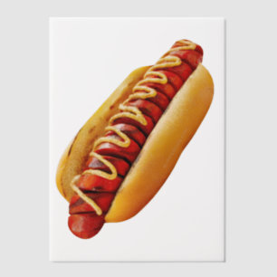 Invitations En Vélin SlipperyJoe's hot dog ambiance estivale BBQ niché 