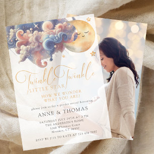 Invitations En Vélin Twinkle Little Star Genre Révéler la fête personna