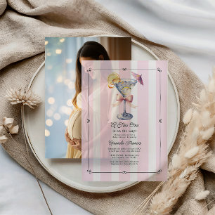 Invitations En Vélin Une petite merveille est en route Fête prénatale M