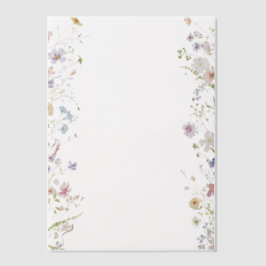 Invitations En Vélin Whimsical Pastel Fleur sauvage Mariage frontalier